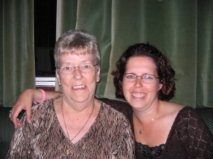 My mum and I - taken May 27th - 2 weeks after this she was no longer with us:(